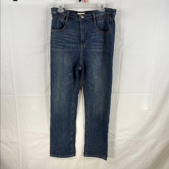 Anthropologie Pilcro Casual Elastic Wide Leg High Rise Relaxed Jeans Size 29 - Picture 3 of 13